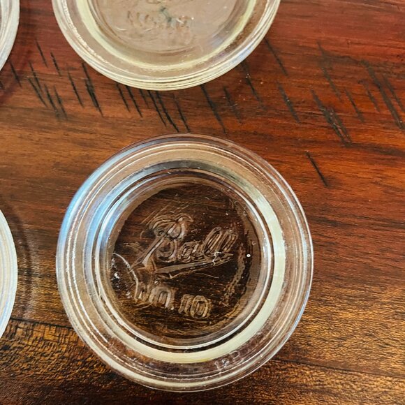 Vintage Glass Ball & Atlas Jar Lids Glass Canning Jar Lot of 6 - Picture 7 of 9